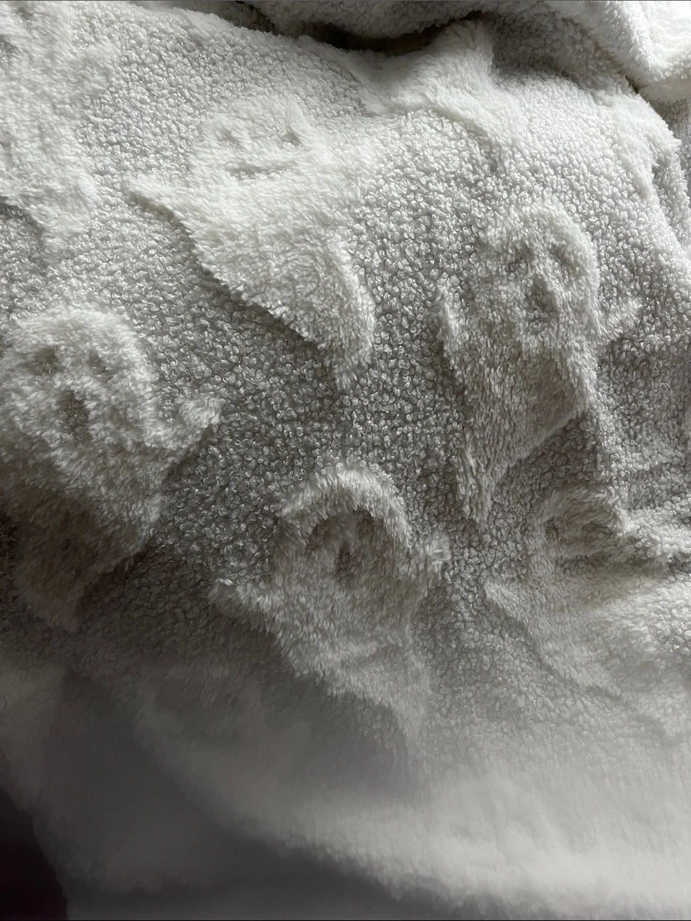 Rachel Zoe Soft Ivory Sherpa Throw Blanket